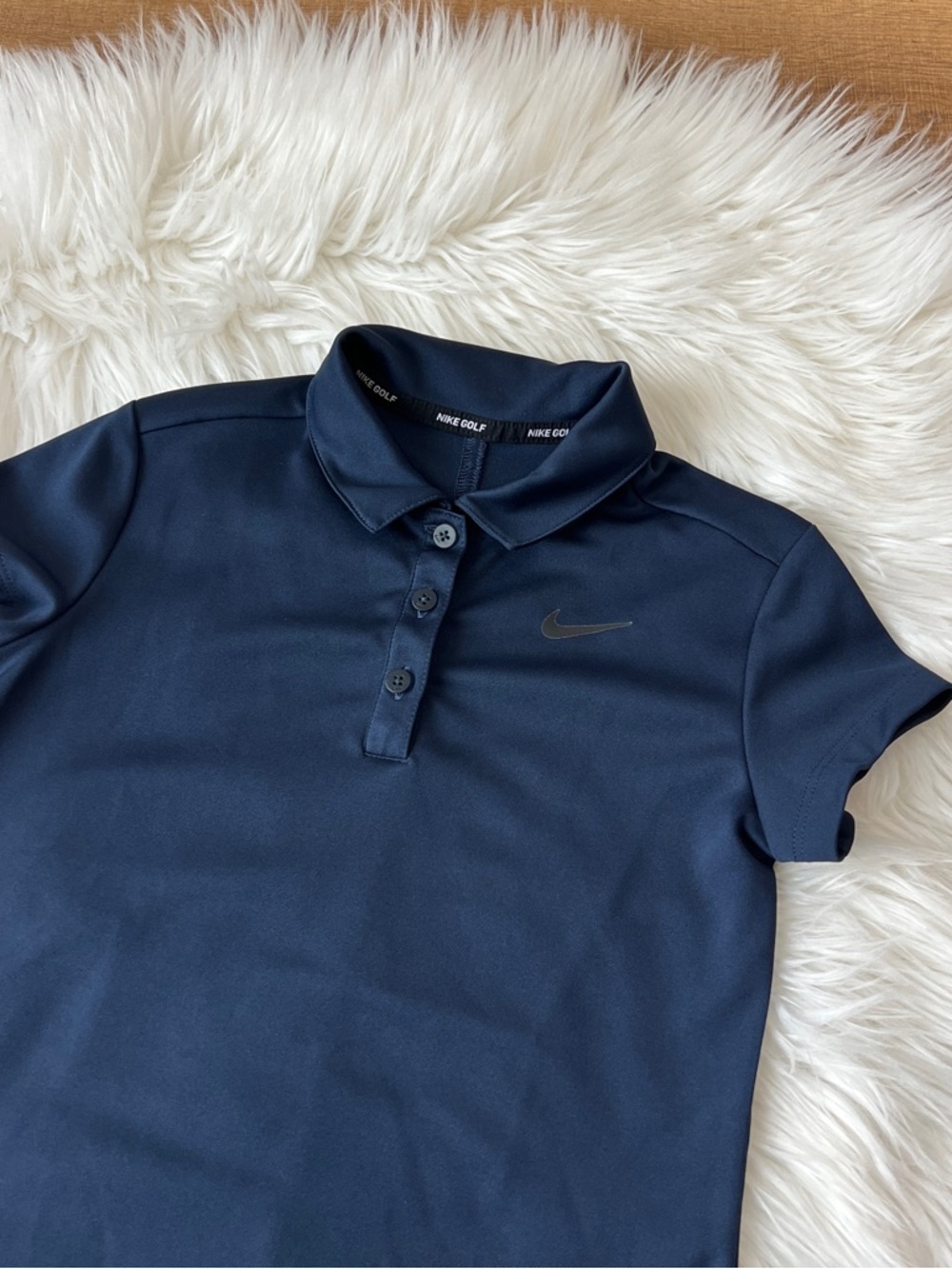 Girls Nike Navy Polo Size S - Picture 2 of 8